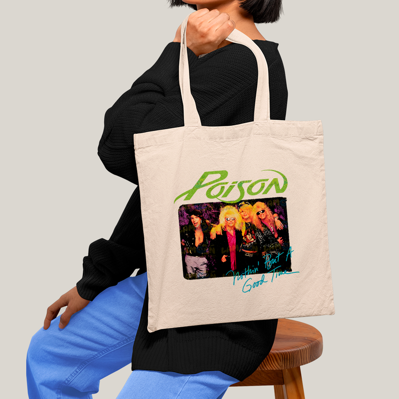 Sacola Ecobag Bolsa 38X40 Algodão- Poison Banda de Rock
