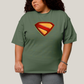 Camiseta Plus Size Algodão Unissex Superman Legacy Logo 2