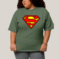 Camiseta Plus Size Algodão Unissex T shirt Superman Logo Clássica 2