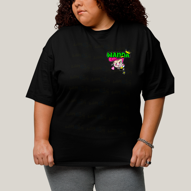 Camisa Algodão Unissex T shirt PLus Size Cosmo & Wanda BFF ou casal FC
