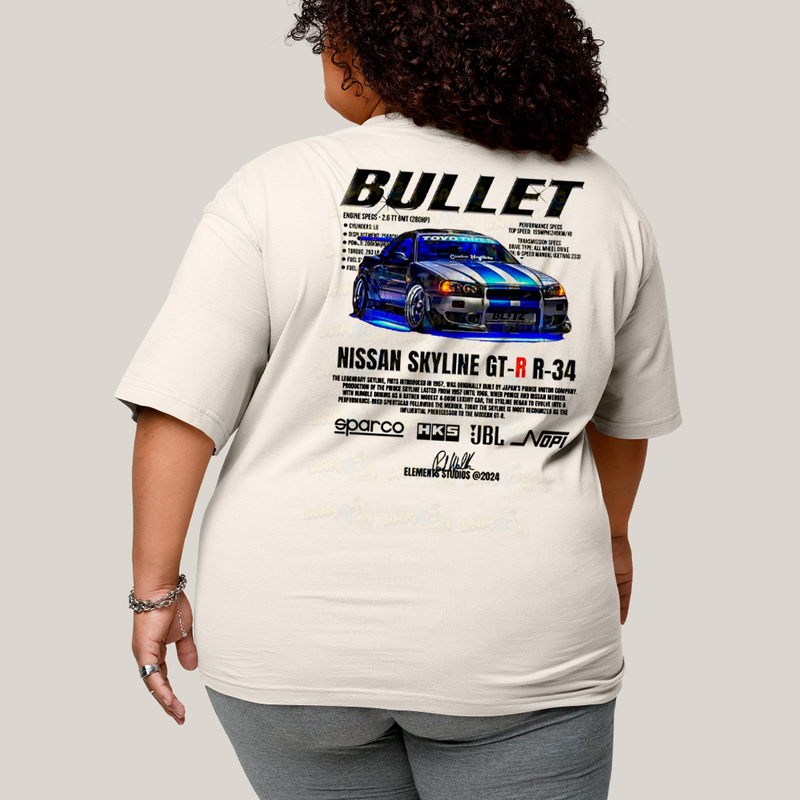 Camisa Algodão Unissex T shirt PLus Size Carros Suki & Bullet BFF ou casal FC