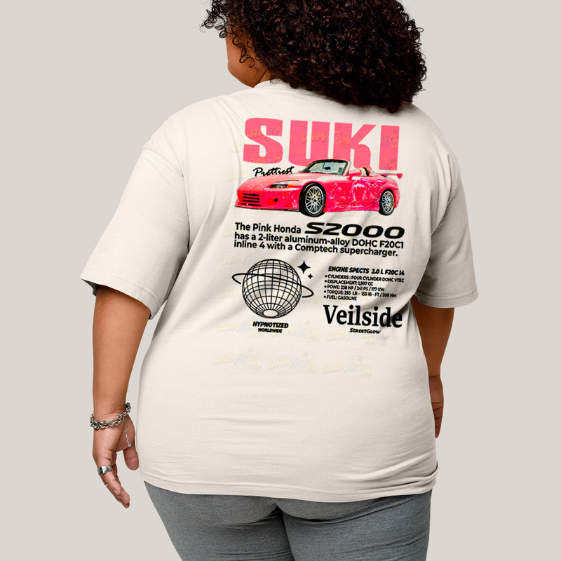 Camisa Algodão Unissex T shirt PLus Size Carros Suki & Bullet BFF ou casal FC