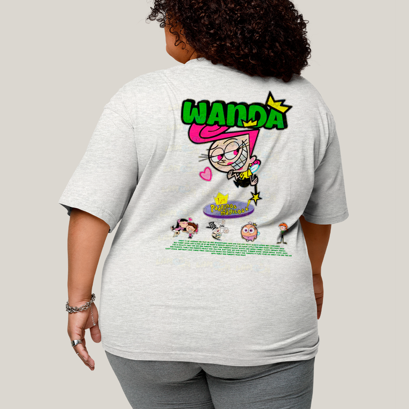 Camisa Algodão Unissex T shirt PLus Size Cosmo & Wanda BFF ou casal FC
