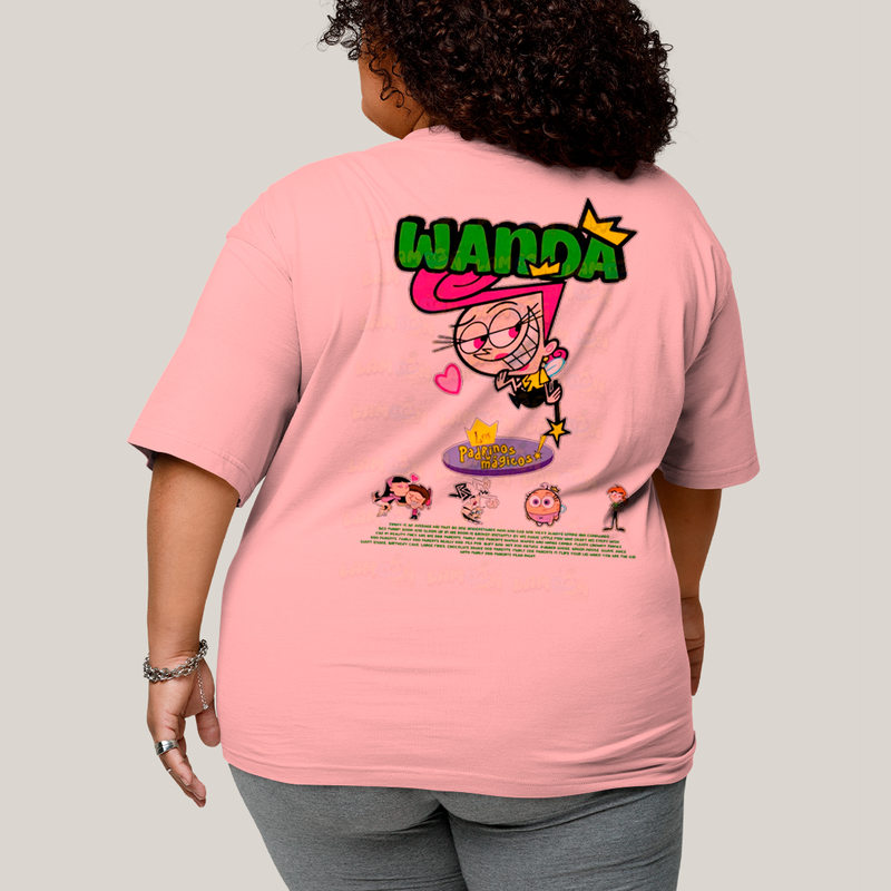 Camisa Algodão Unissex T shirt PLus Size Cosmo & Wanda BFF ou casal FC