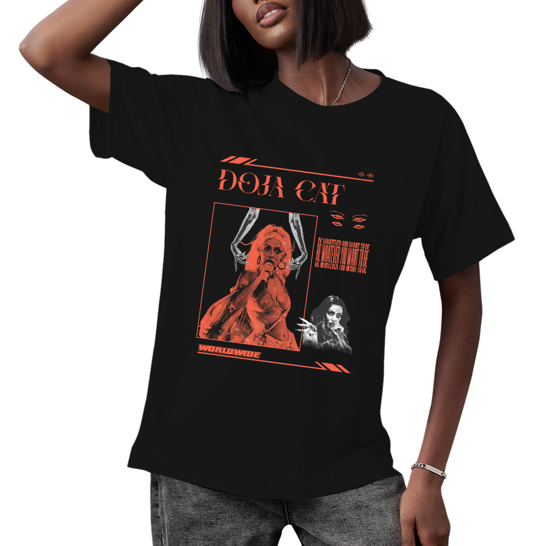 Camiseta Algodão Doja Cat Be Whatever You Want To Be
