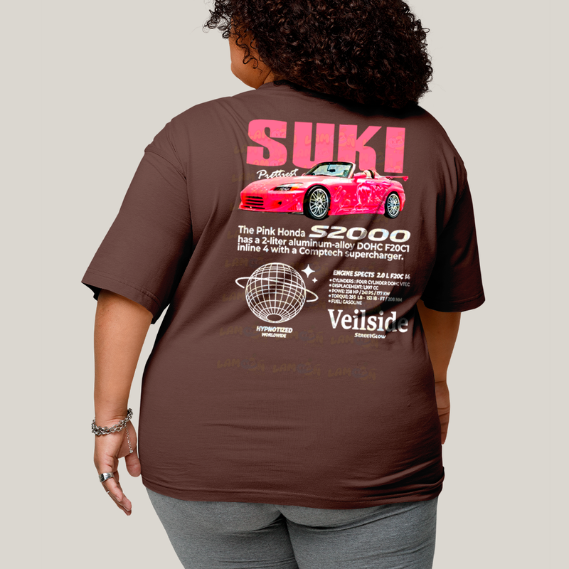 Camisa Algodão Unissex T shirt PLus Size Carros Suki & Bullet BFF ou casal FC