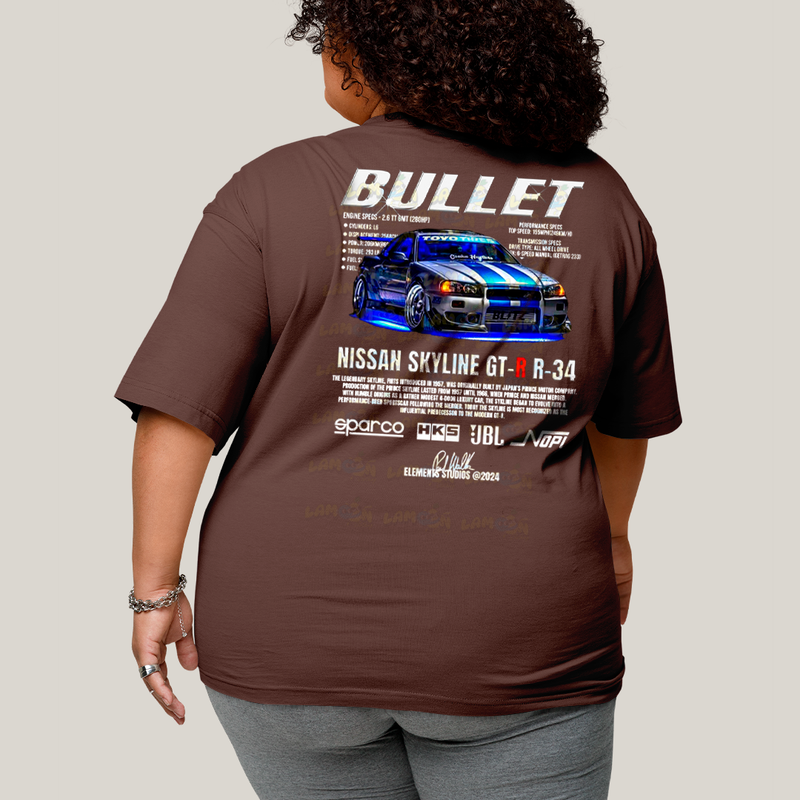 Camisa Algodão Unissex T shirt PLus Size Carros Suki & Bullet BFF ou casal FC