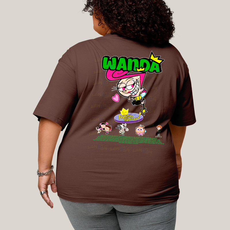 Camisa Algodão Unissex T shirt PLus Size Cosmo & Wanda BFF ou casal FC