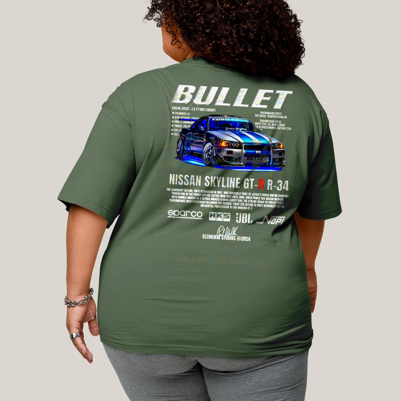 Camisa Algodão Unissex T shirt PLus Size Carros Suki & Bullet BFF ou casal FC