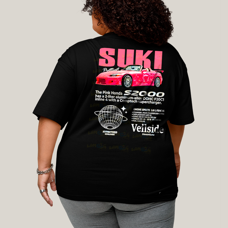 Camisa Algodão Unissex T shirt PLus Size Carros Suki & Bullet BFF ou casal FC