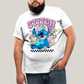 Camiseta Plus Size Algodão Unissex T shirt Lilo & Stitch Piscando