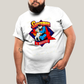 Camiseta Plus Size Algodão Unissex T shirt Superman & Krypto Supercão Abraço