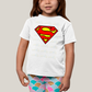 Camiseta Infantil Algodão Unissex T shirt Superman Logo Clássica 2