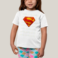 Camiseta Infantil Algodão Unissex T shirt Superman Logo Clássica