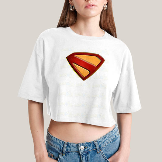 Cropped Oversized Algodão Superman Legacy Logo 2