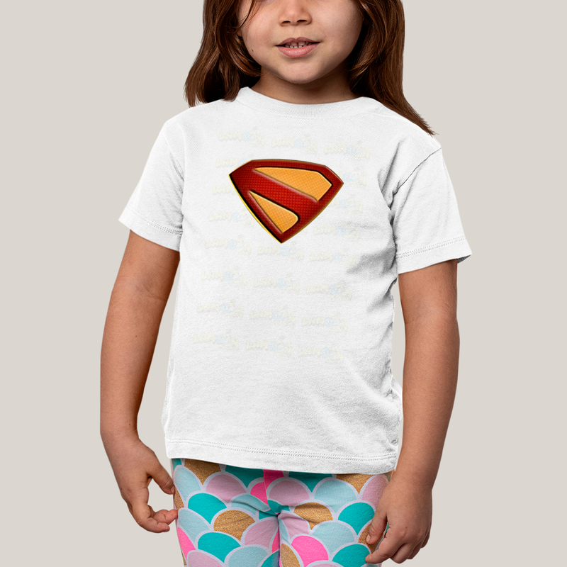 Camiseta Infantil Algodão Unissex Superman Legacy Logo 2