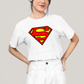 Camiseta Algodão Unissex T shirt Superman Logo Clássica 2