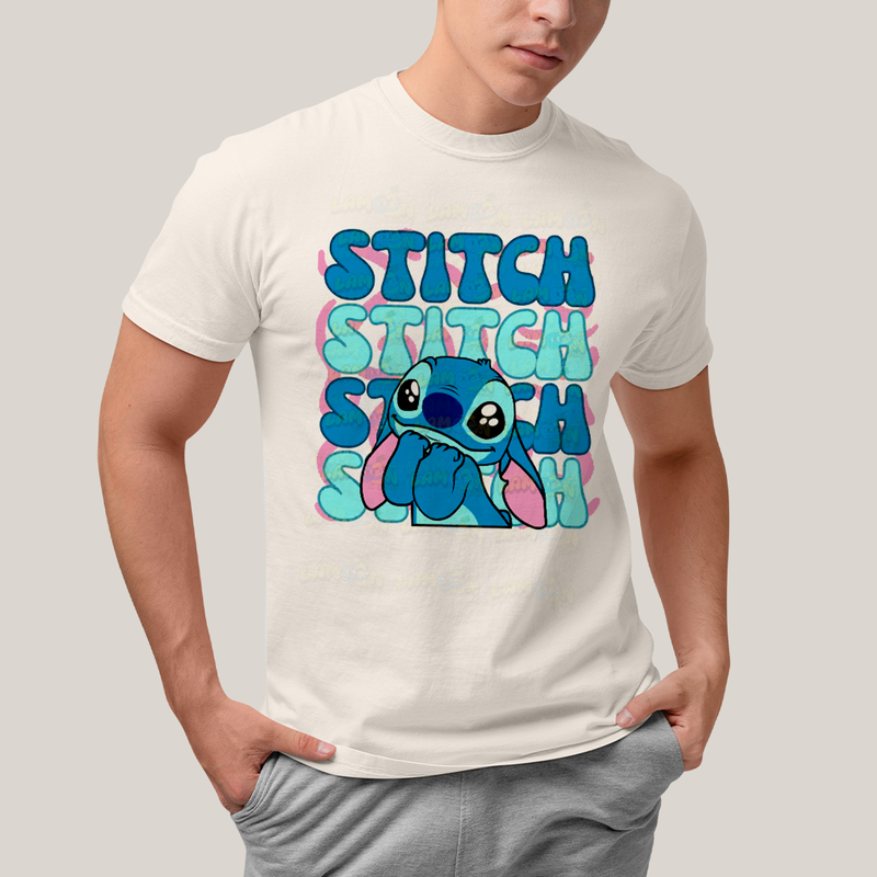 Camiseta Algodão Unissex T shirt Stitch Cute