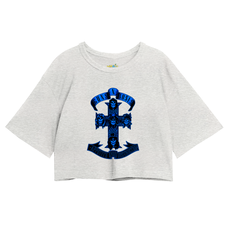 Cropped Oversized Roses Banda Appetite For Destruction