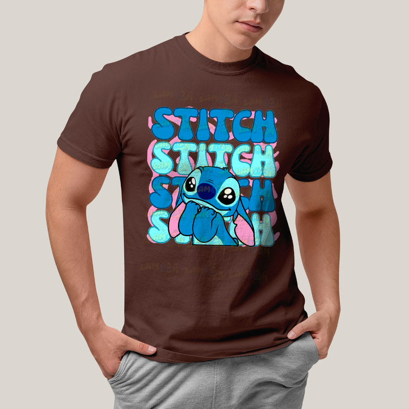 Camiseta Algodão Unissex T shirt Stitch Cute