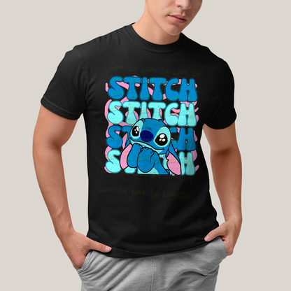 Camiseta Algodão Unissex T shirt Stitch Cute