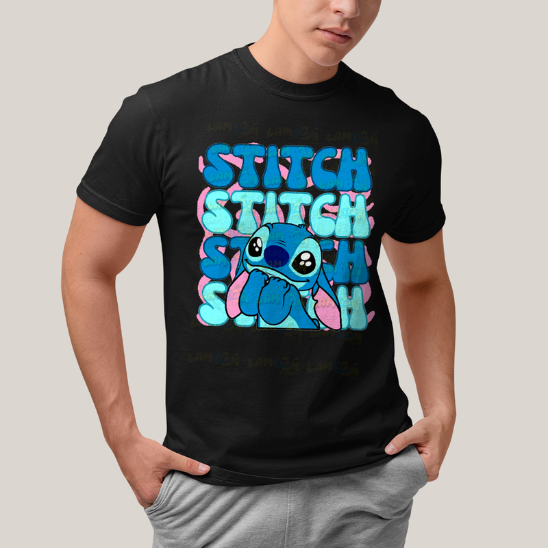 Camiseta Algodão Unissex T shirt Stitch Cute