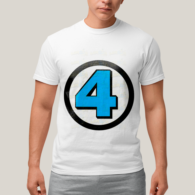 Camiseta Algodão Unissex T shirt Fantastic Four FC quarteto Fantástico Marvel