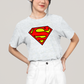 Camiseta Algodão Unissex T shirt Superman Logo Clássica 2
