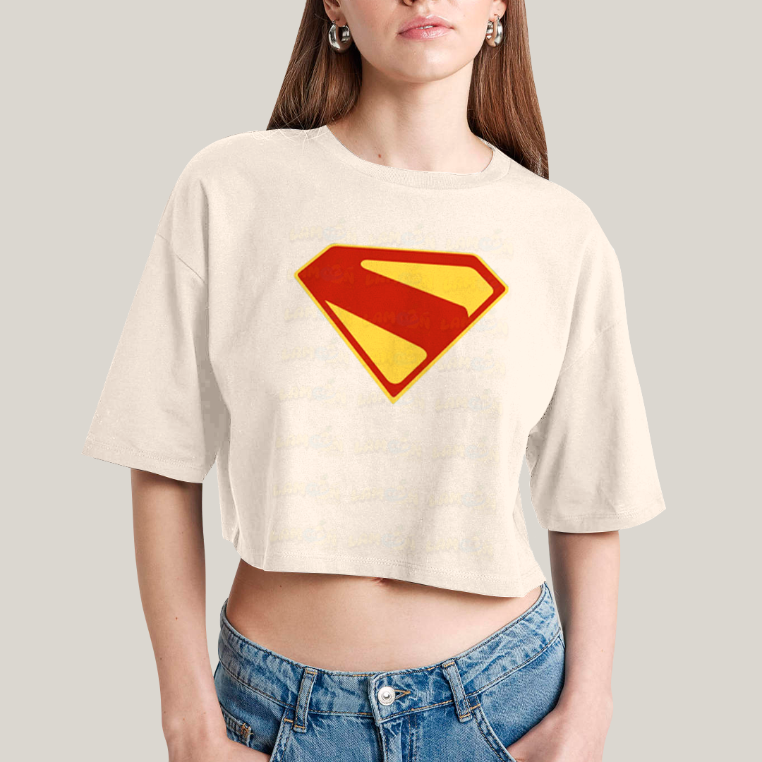 Cropped Oversized Algodão Superman Legacy Logo 3