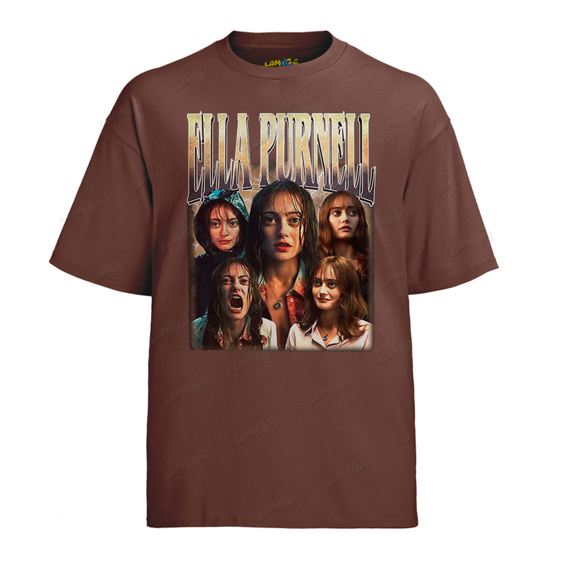 Camiseta Algodão Ella Purnell Atriz 1