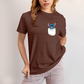 Camiseta Algodão Unissex T shirt Lilo & Stitch Bolso F/C