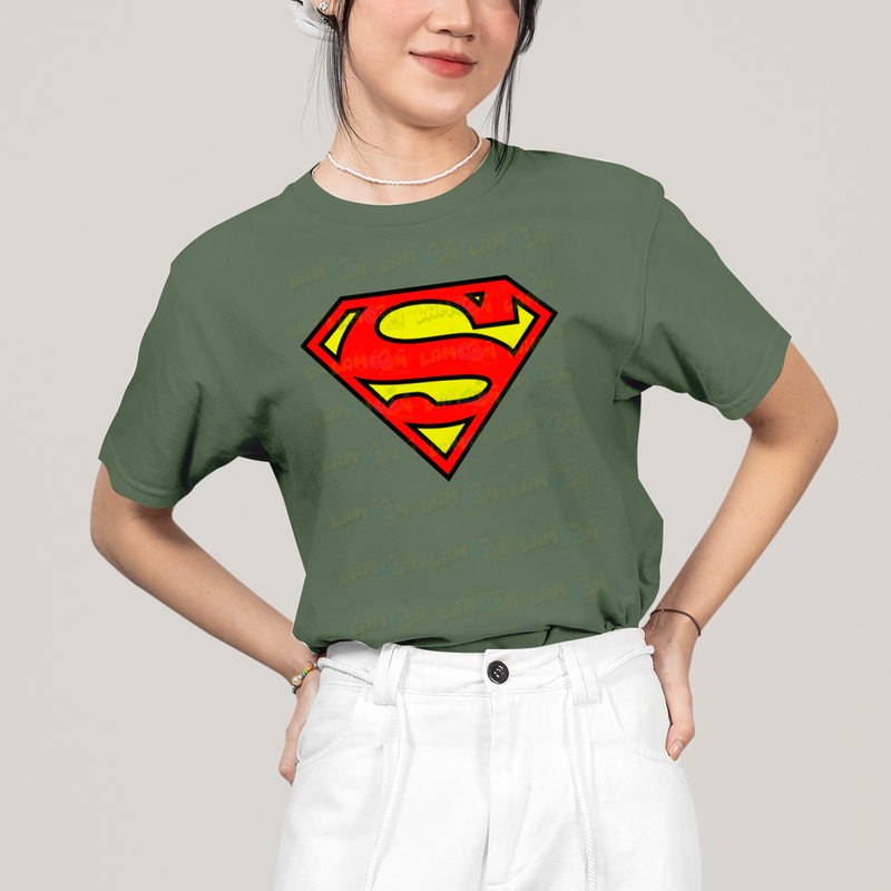 Camiseta Algodão Unissex T shirt Superman Logo Clássica 2
