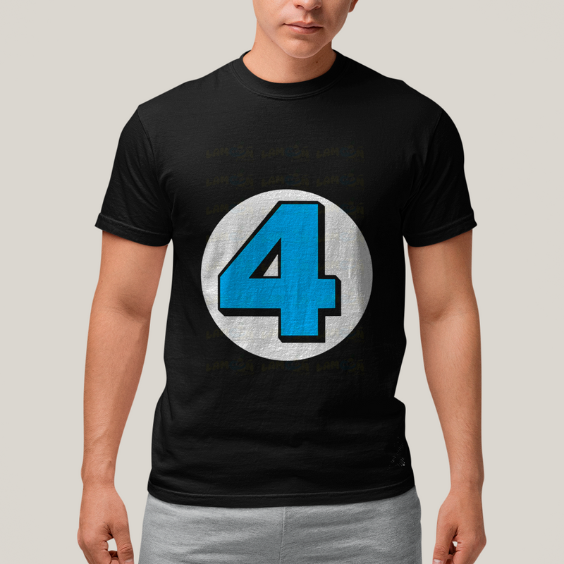 Camiseta Algodão Unissex T shirt Fantastic Four FC quarteto Fantástico Marvel
