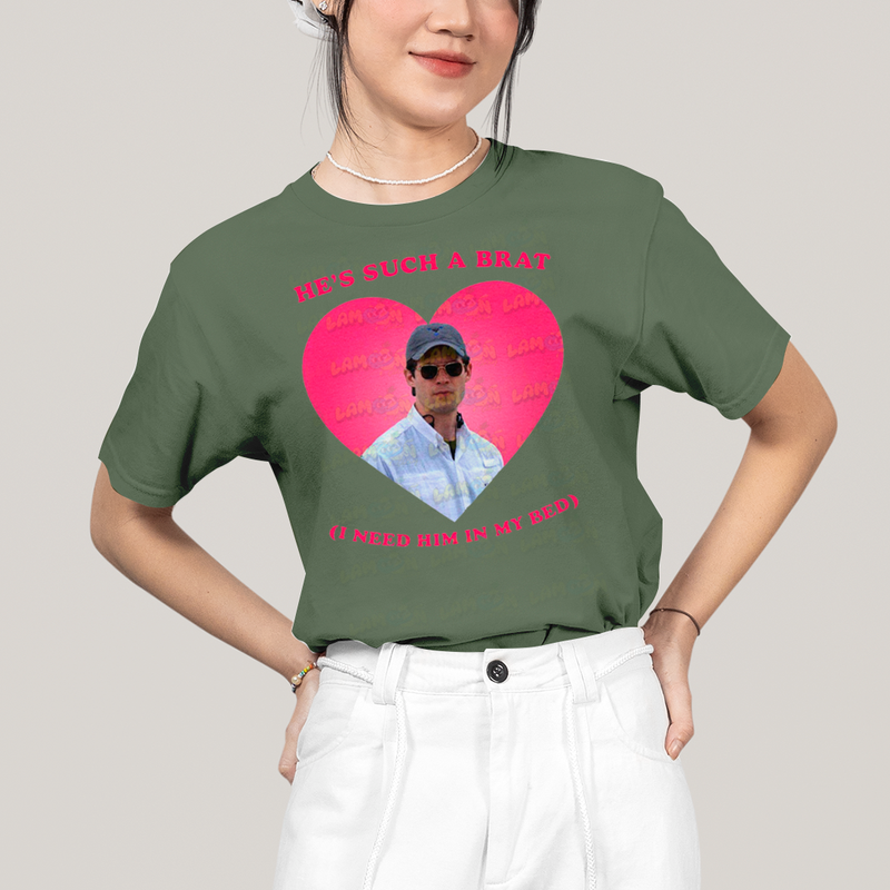 Camiseta Algodão Unissex David Corenswet He´s Such a Brat