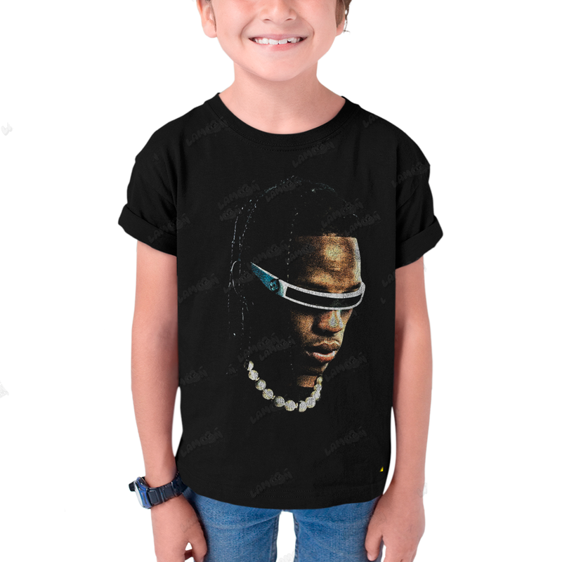 Camiseta Infantil Algodão T shirt Travis Scott Ciclope 1