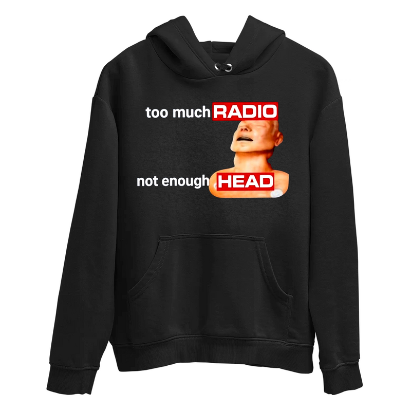Moletom Canguru Too Much Radio Not Enough Head