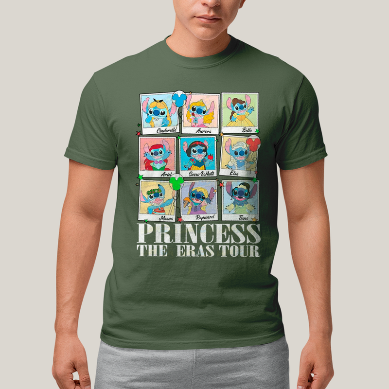 Camiseta Algodão Unissex T shirt Lilo & Stitch Princess The Eras Tour