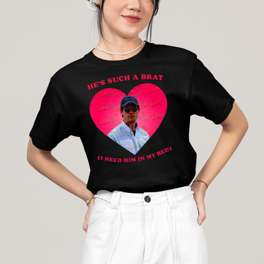 Camiseta Algodão Unissex David Corenswet He´s Such a Brat