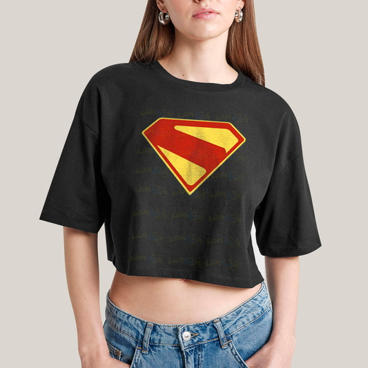 Cropped Oversized Algodão Superman Legacy Logo 3