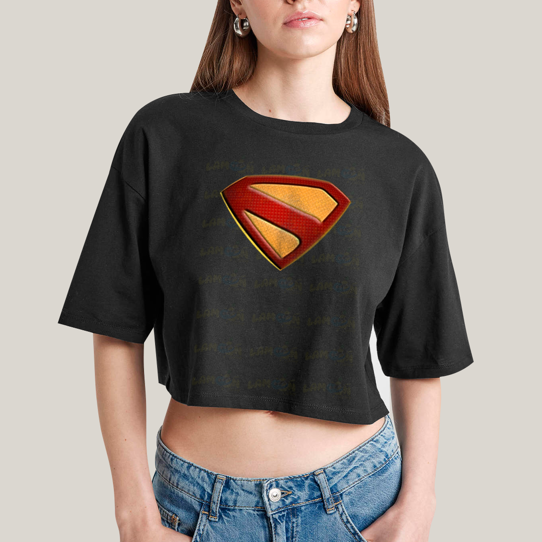 Cropped Oversized Algodão Superman Legacy Logo 2
