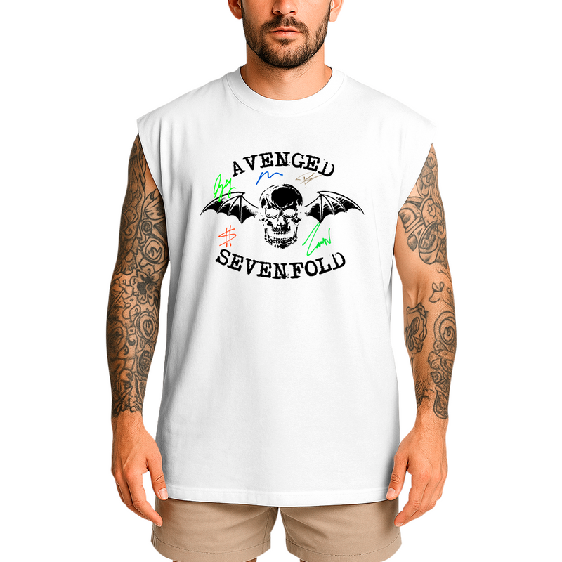 Regata Oversized Avenged Seven Fold Assinaturas