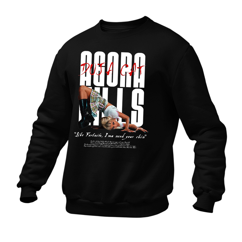 Moletom Gola Redonda Doja Cat Agora Hills