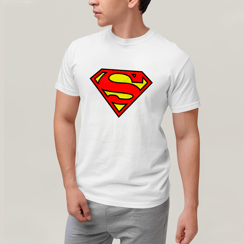 Camiseta Algodão Unissex T shirt Superman Logo Clássica 2