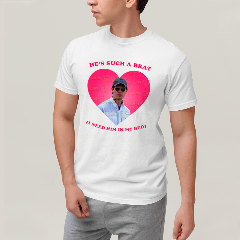 Camiseta Algodão Unissex David Corenswet He´s Such a Brat