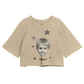 Cropped Oversized Algodão Justin Bieber Ontario Stars