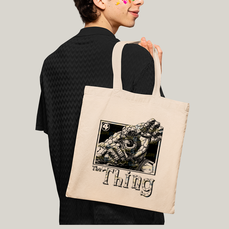 Sacola Ecobag Bolsa 38X40 Algodão- Quarteto Fantástico The Thing