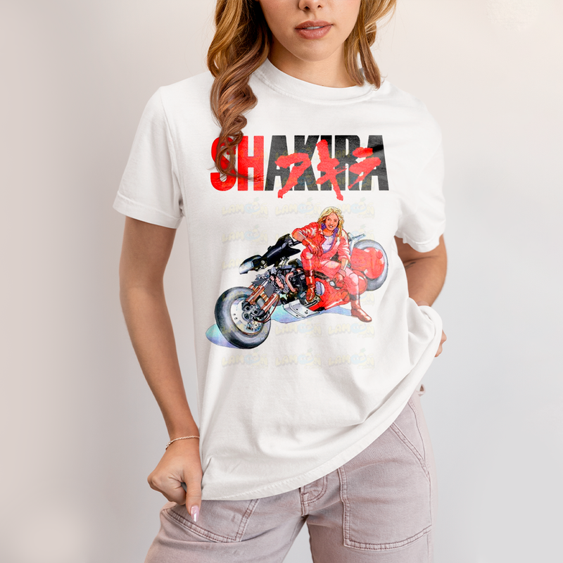 Camiseta Algodão Unissex Tshirt Graphic Tee Shakira Akira