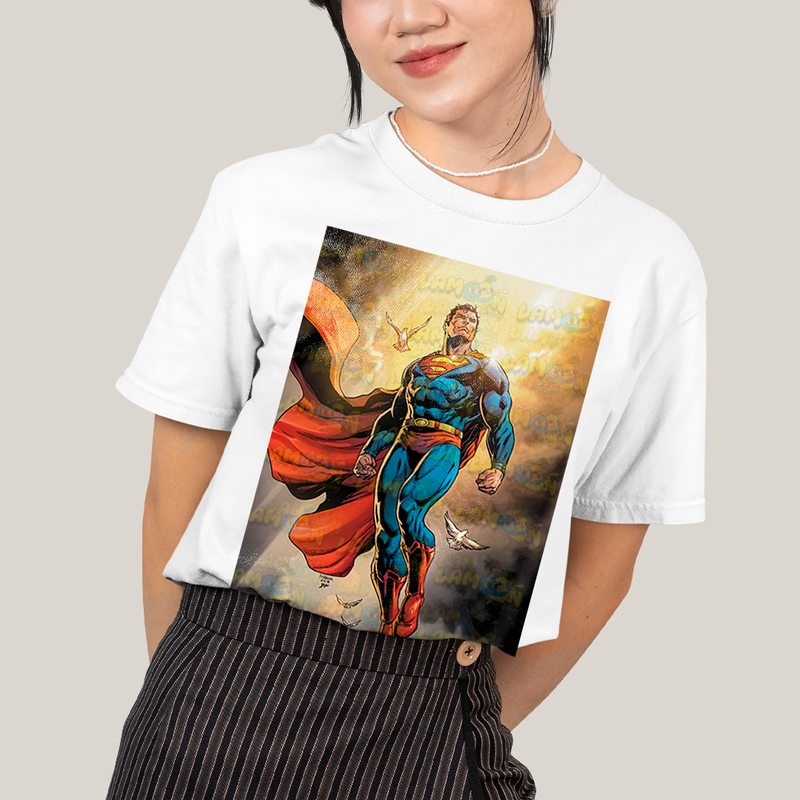 Camiseta Algodão Unissex T shirt - Superman DC super homem