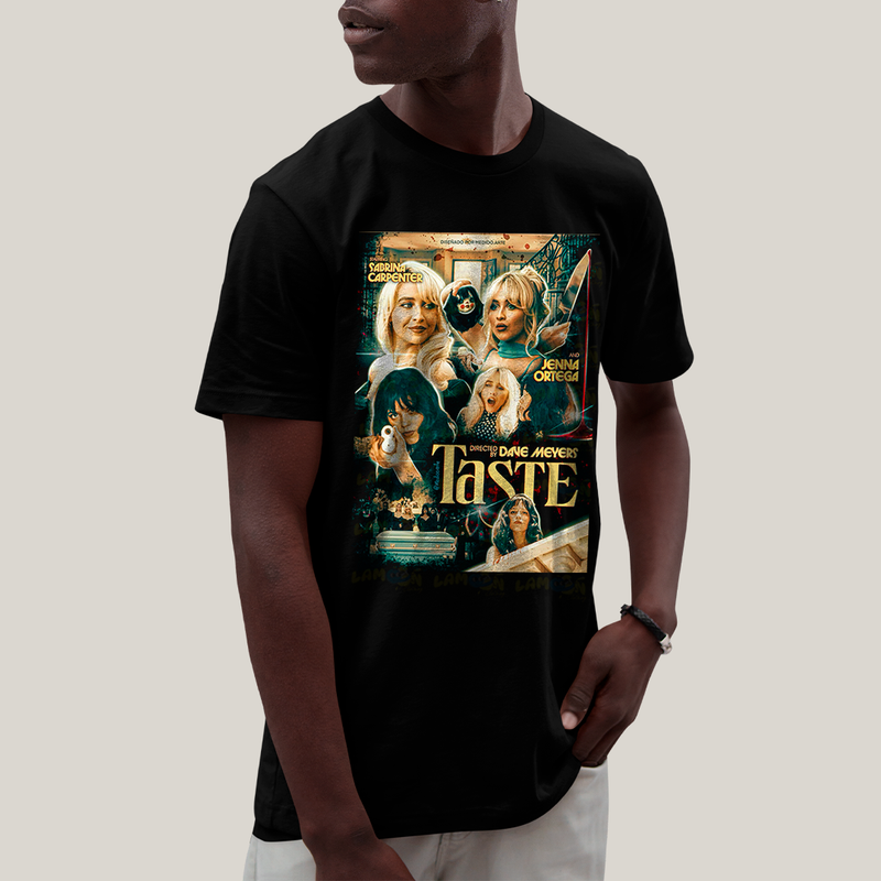 Camiseta Algodão Unissex T shirt Sabrina Carpenter & Jenna Ortega Taste