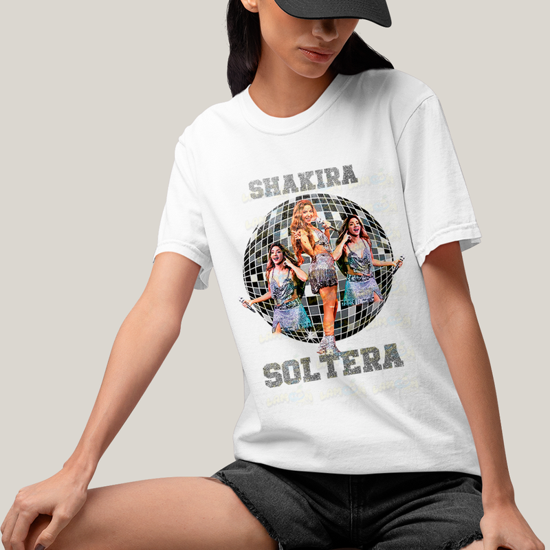 Camiseta Algodão Unissex T shirt -Shakira Soltera